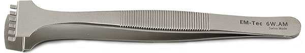 EM-Tec 6W.AM präzise Wafer-Pinzette für Ø 6 Zoll / 150 mm, paramagnetisch (nicht magnetisch), Edelstahl